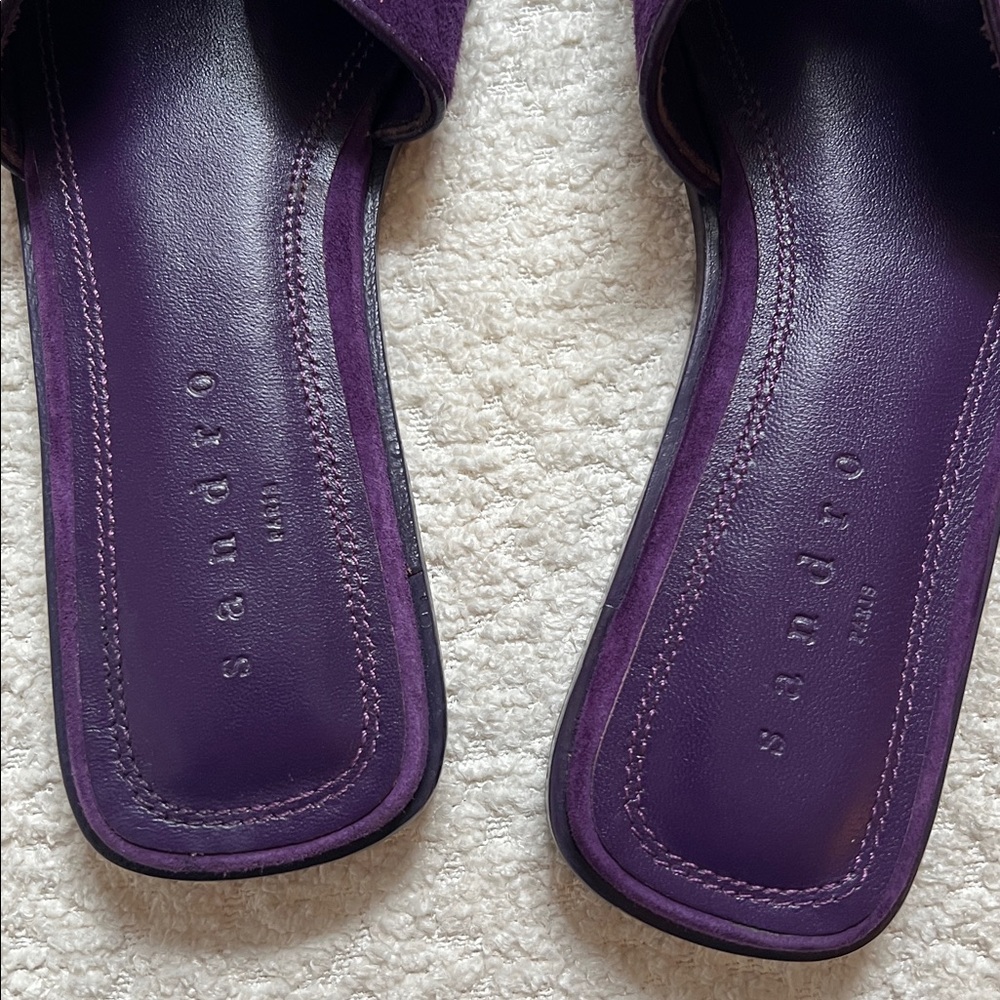 Sandro Elly Suede Sandals - Picture 4 of 6